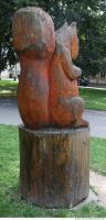 wooden statue animal 0005